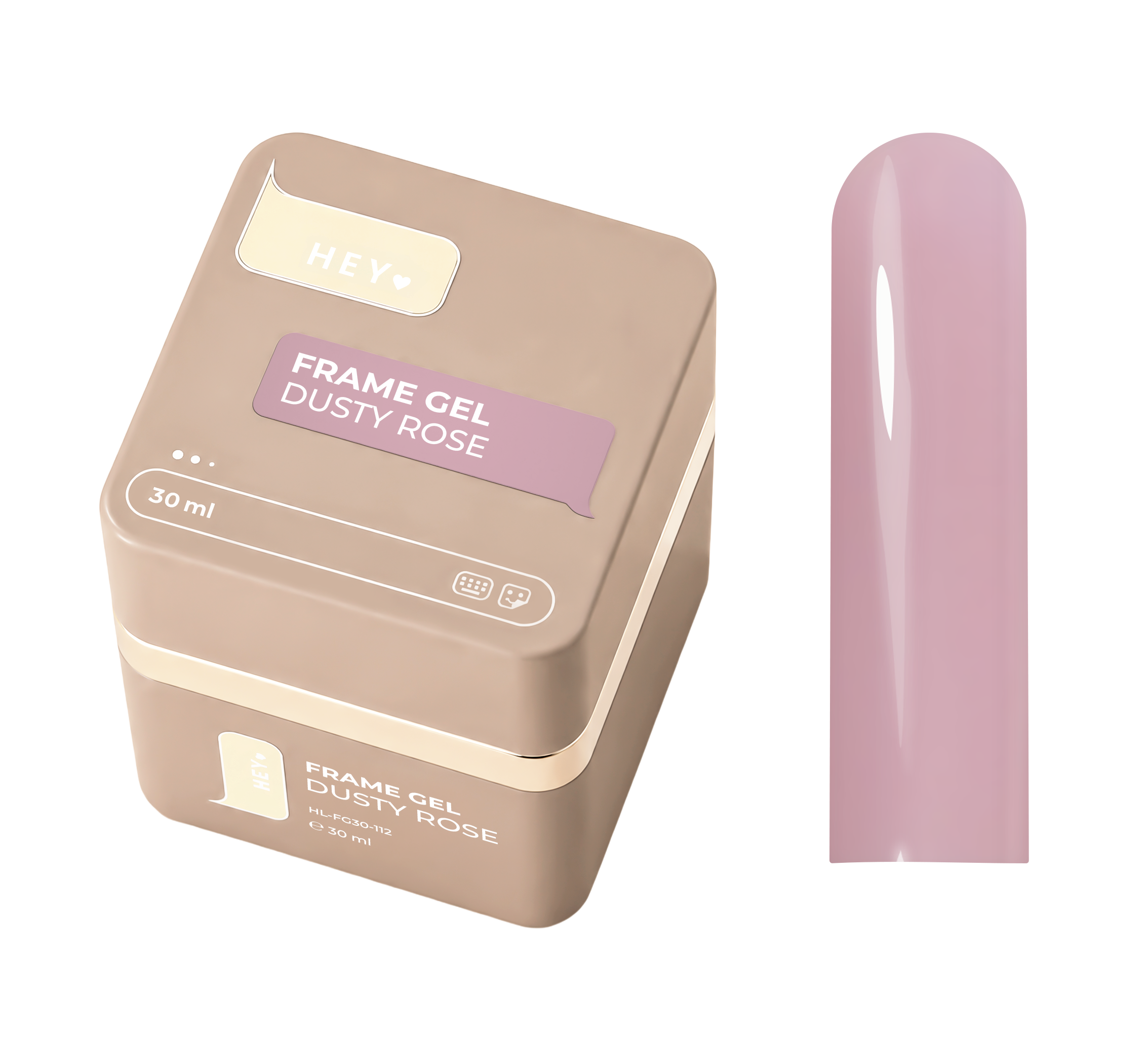 HEYLOVE. Frame Gel, DUSTY ROSE, with pump 30 ml
